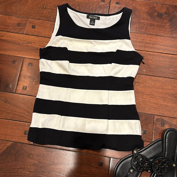 WHBM-Stripped Dressy Tank - Picture 3 of 6